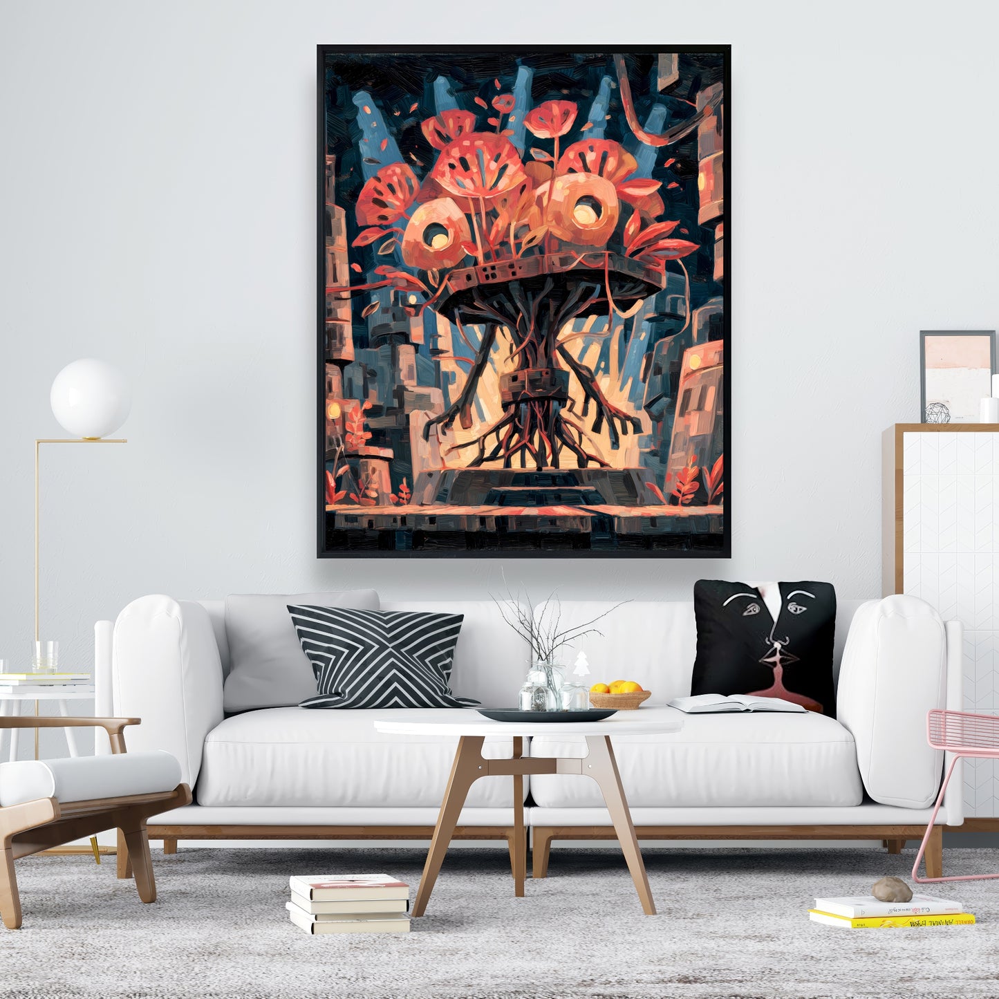 Dystopic nature - 24"x24" Framed canvas