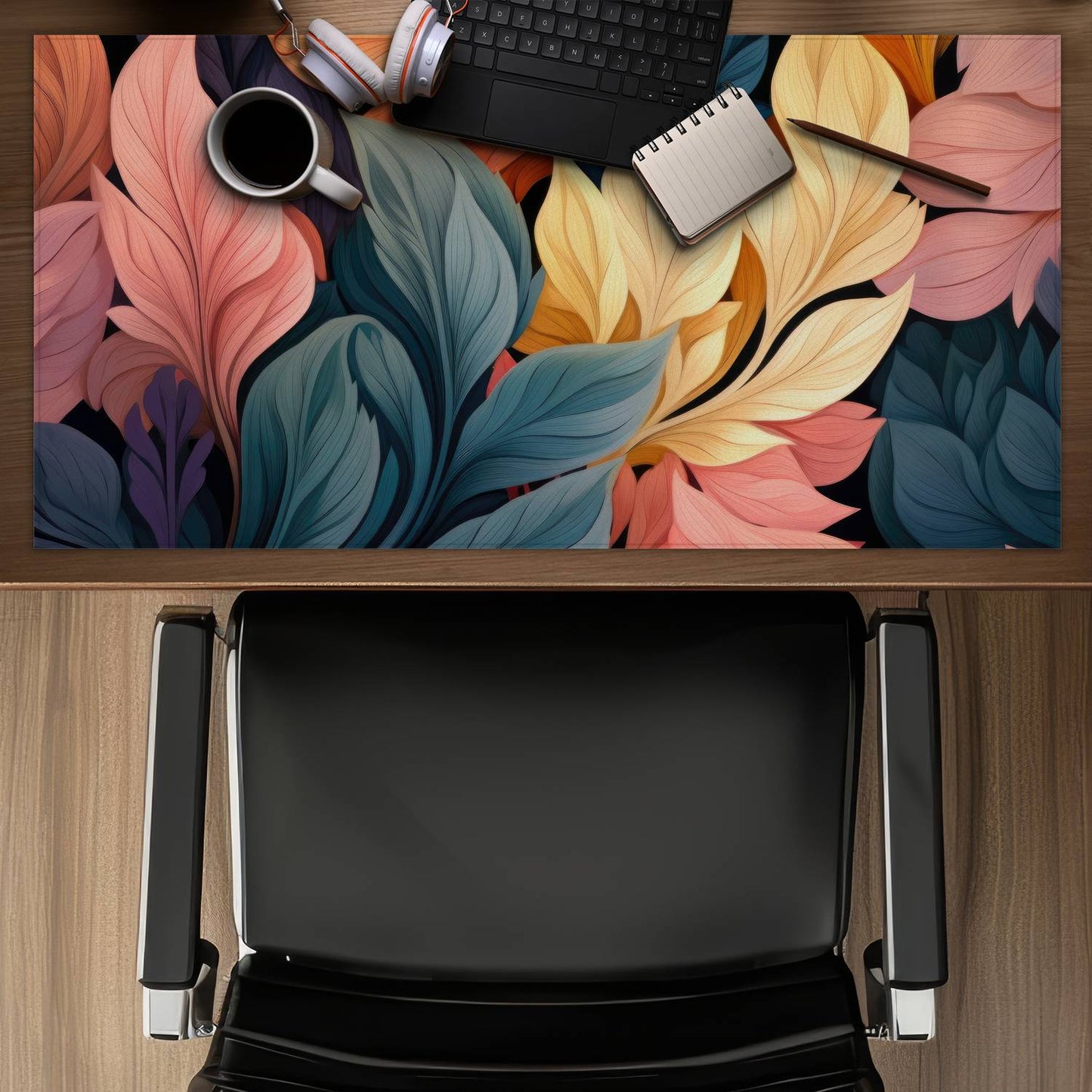 Pastel bloom - Desk mat - Print on demand