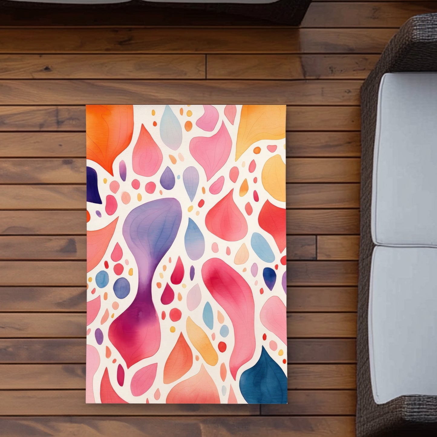 Splotches Red Outdoor Area Rug | Stylish Decor Accessory