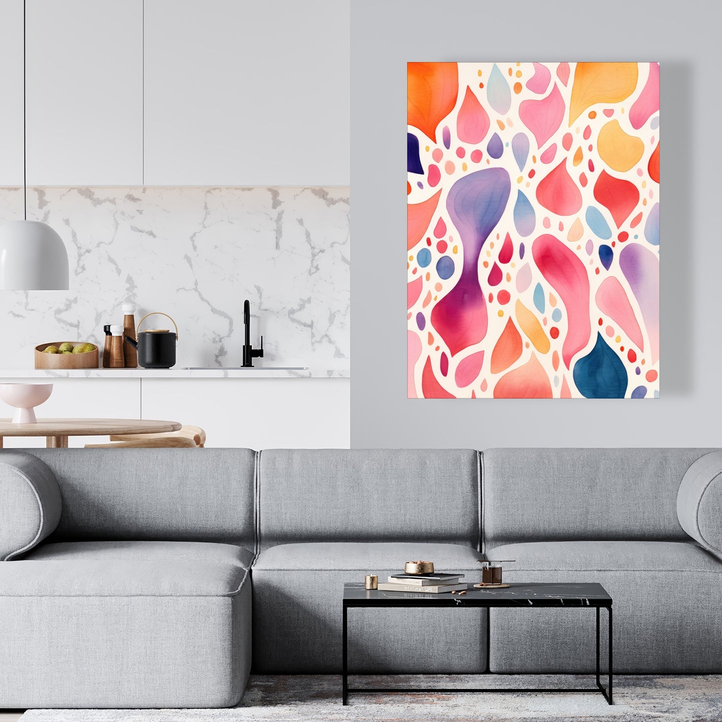 Splotches - Orange Canvas Art for Stylish Home Decor
