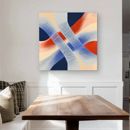 Abstract Threading - Blue Metal Print for Home Decor | Art