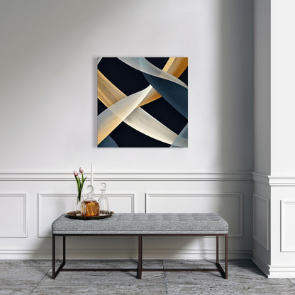 Ropes of Destiny - Gray Canvas Home Decor for Modern Spaces