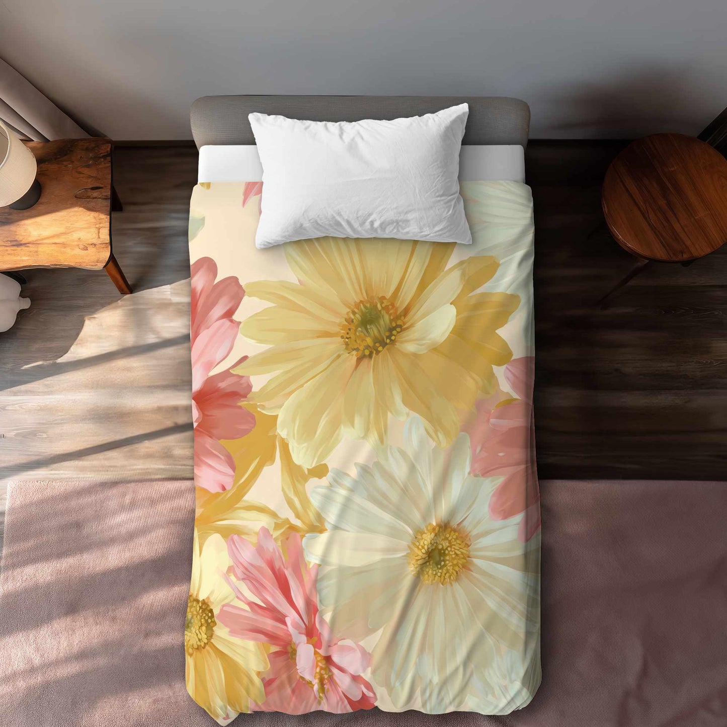 Housse de couette Rêve de Marguerite au Soleil - Illuminez votre chambre