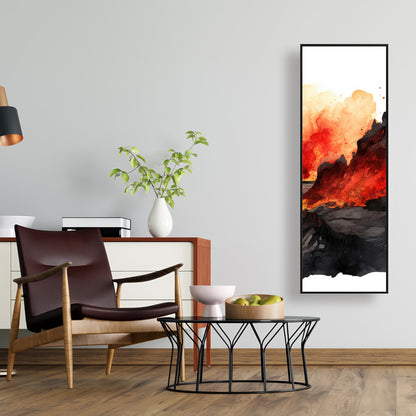 Minimalist Flow - White Framed Canvas for Home Decor