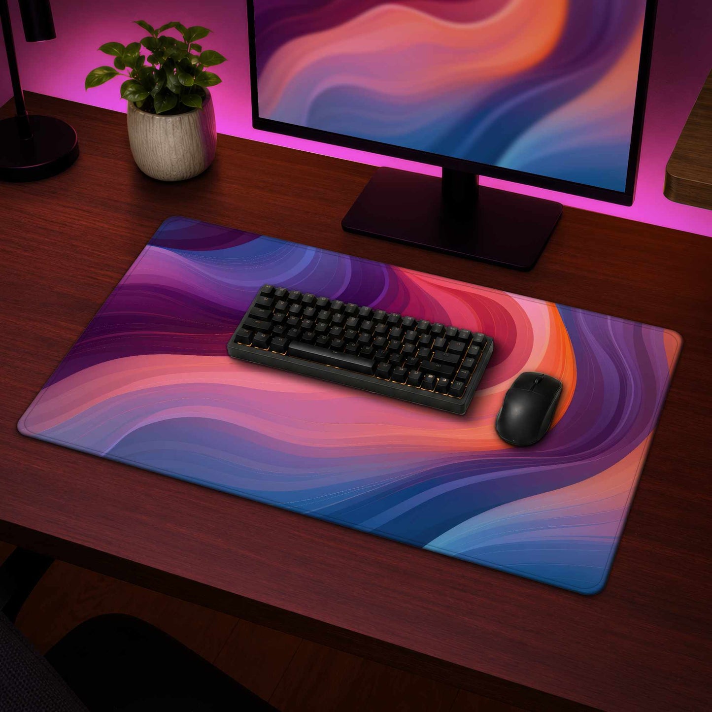 Purple Haze Gaming Mat - Stylish Home Decor for Gamers