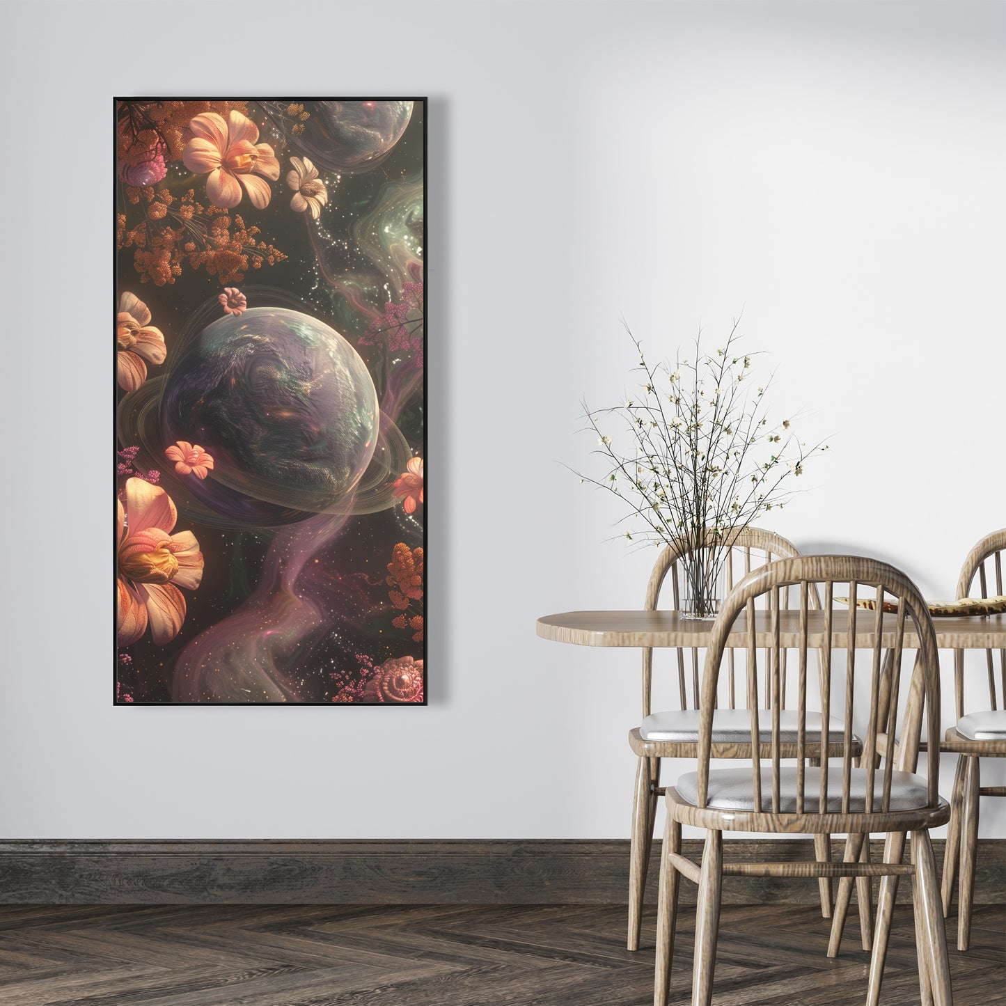 Flower space - 36"x36" Framed canvas