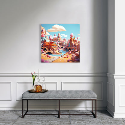 Sweet kingdom Pink Canvas - Stylish Home Decor Accent