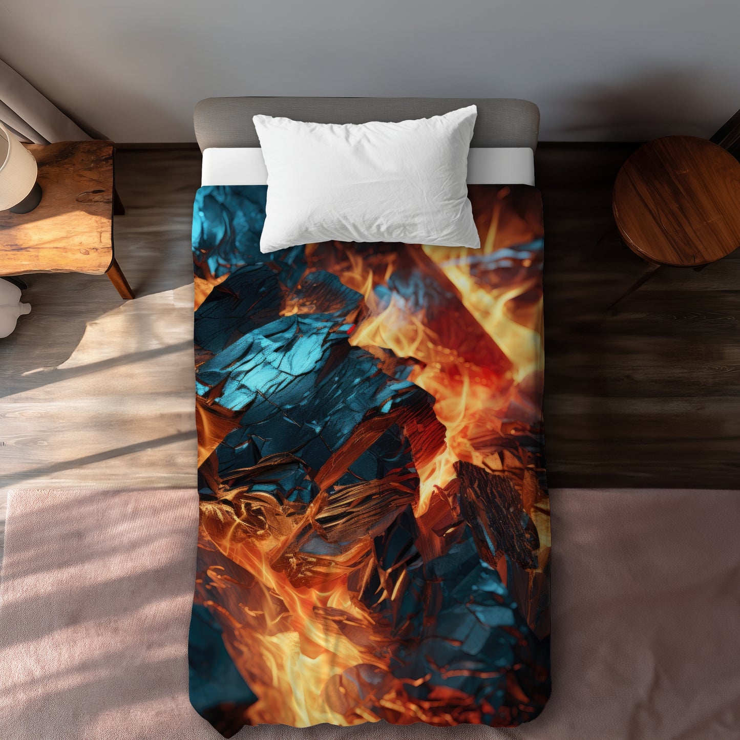 Cursed Visions Black Duvet Cover | Stylish Home Decor