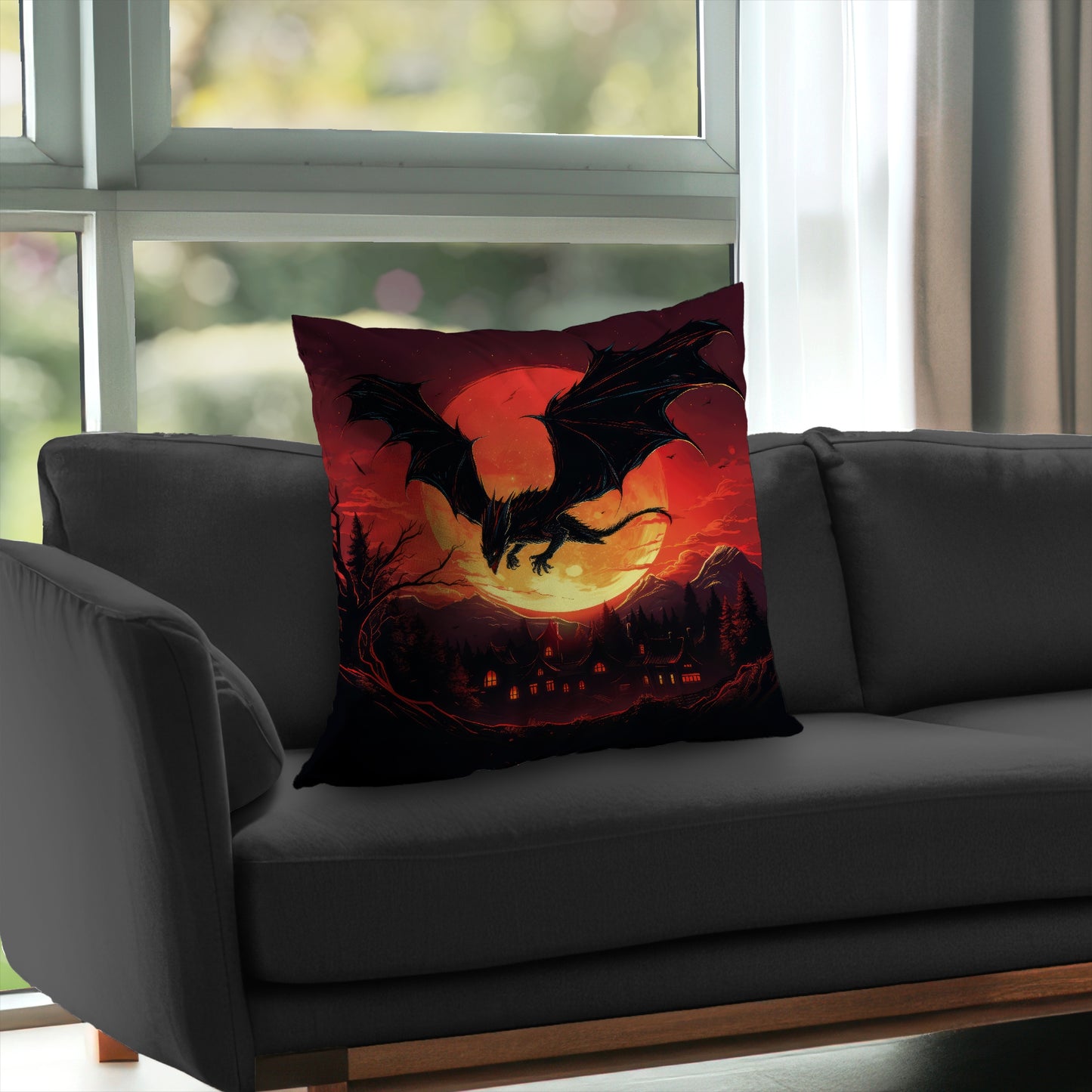The dragon's wrath - Throw Pillow
