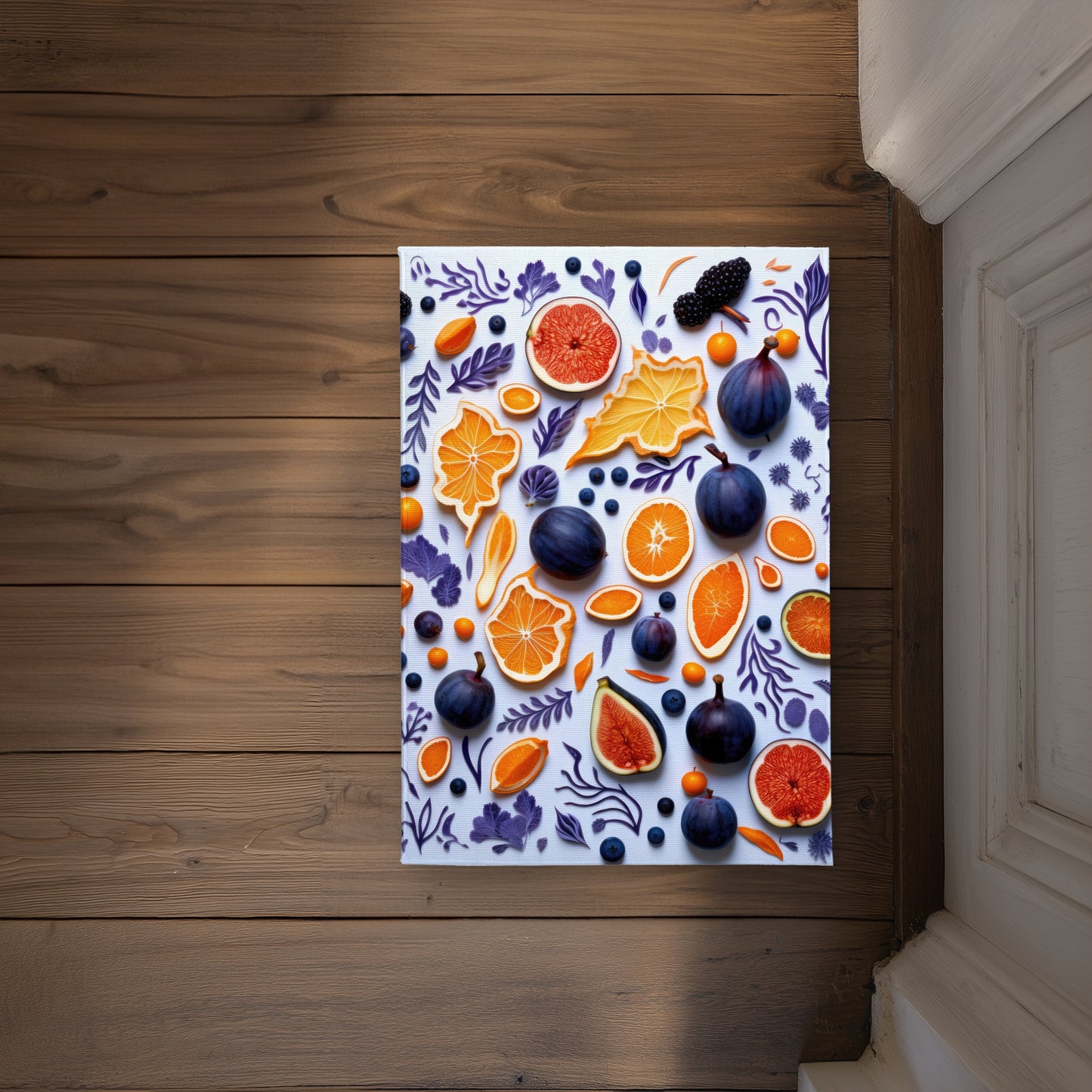 Fruity Skins Orange Indoor Outdoor Door Mat - Home Decor