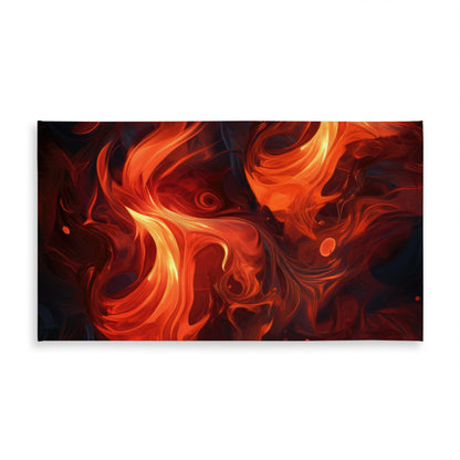 Fires of Heck Red Tablecloth - Indoor/Outdoor Home Decor