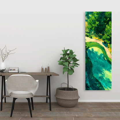 Peaceful Course - Modern Man Cave Canvas for Home Decor