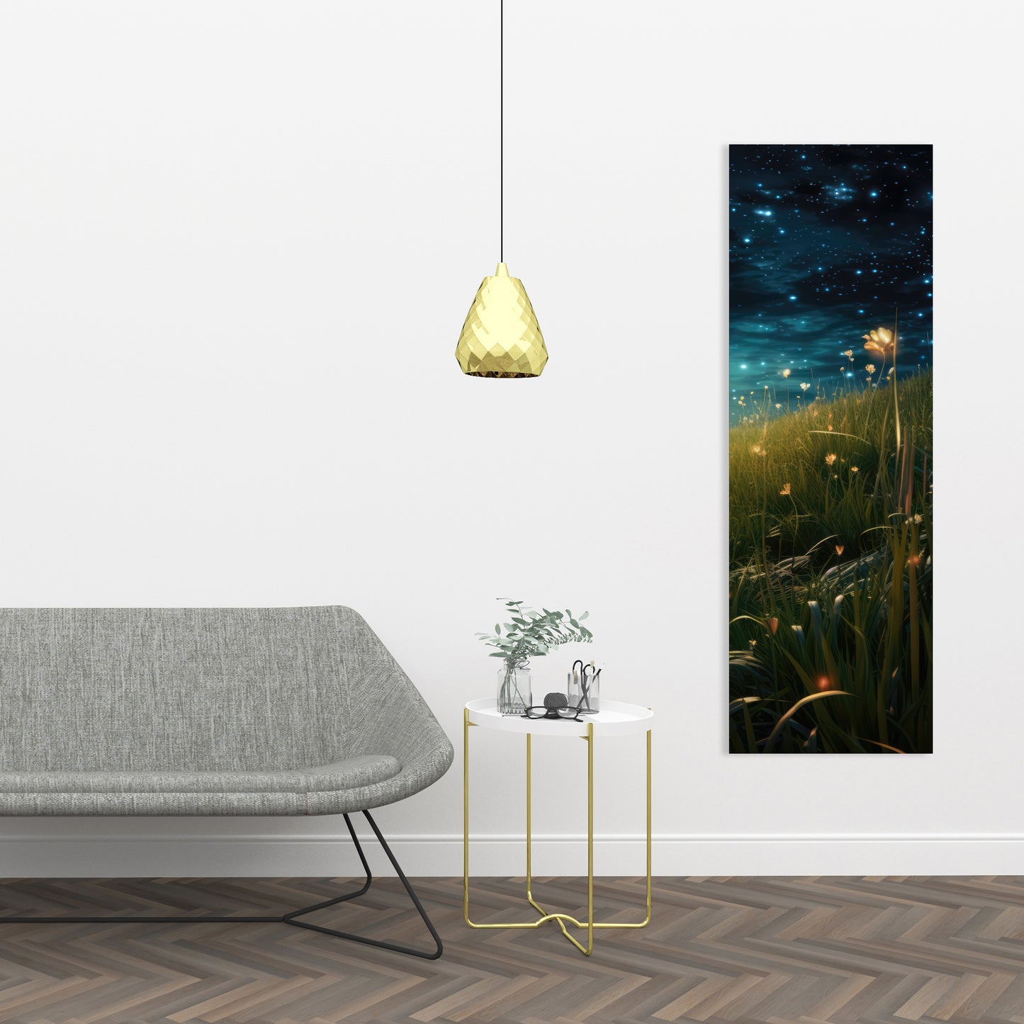The Night Sky - Orange Canvas Home Decor | Modern Wall Art