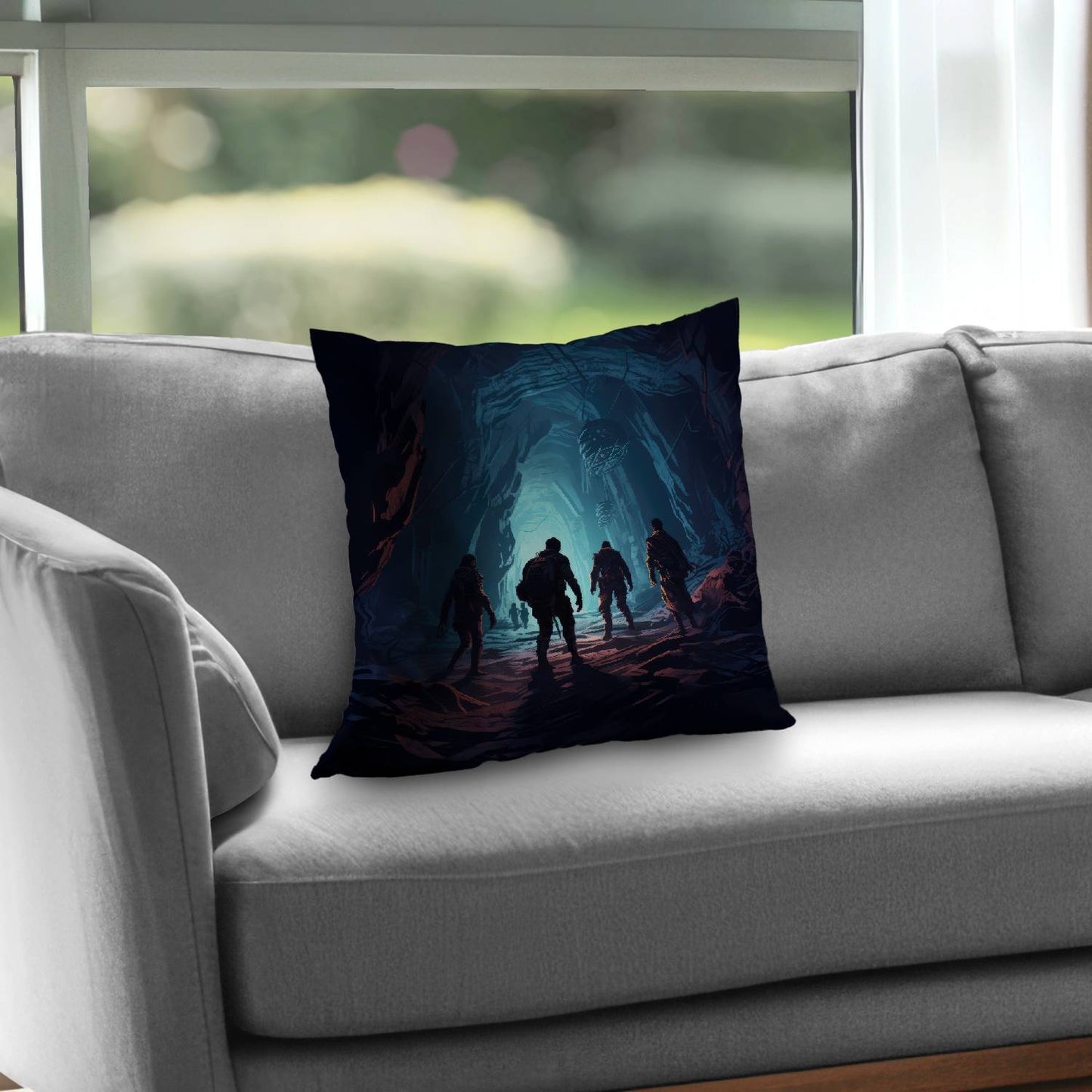 Coussin décoratif en sergé de polyester Secret Society | Décoration d'intérieur élégante