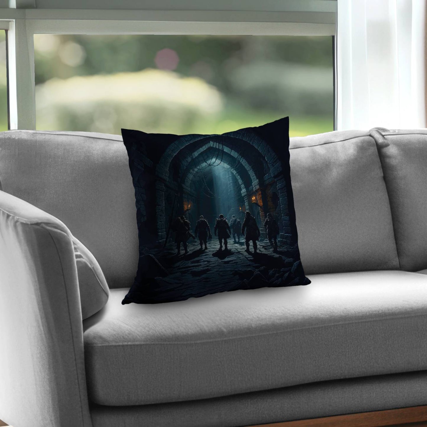 Deep exploration - Throw pillow - Print on demand