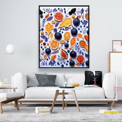 Fruity skins - 36"x36" Framed canvas