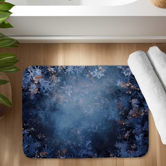 Frozen White Bath Mat - Stylish Home Decor Essential