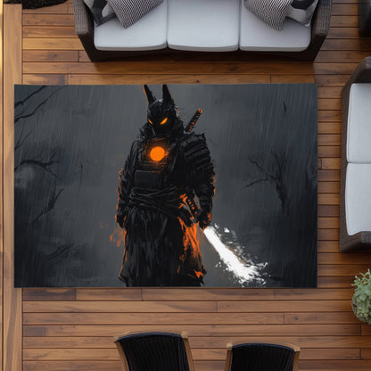 Blazing Gray Outdoor Area Rug - Stylish Home Decor Accent