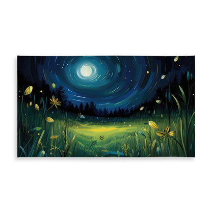 Between grass blades - Green indoor outdoor tablecloth |