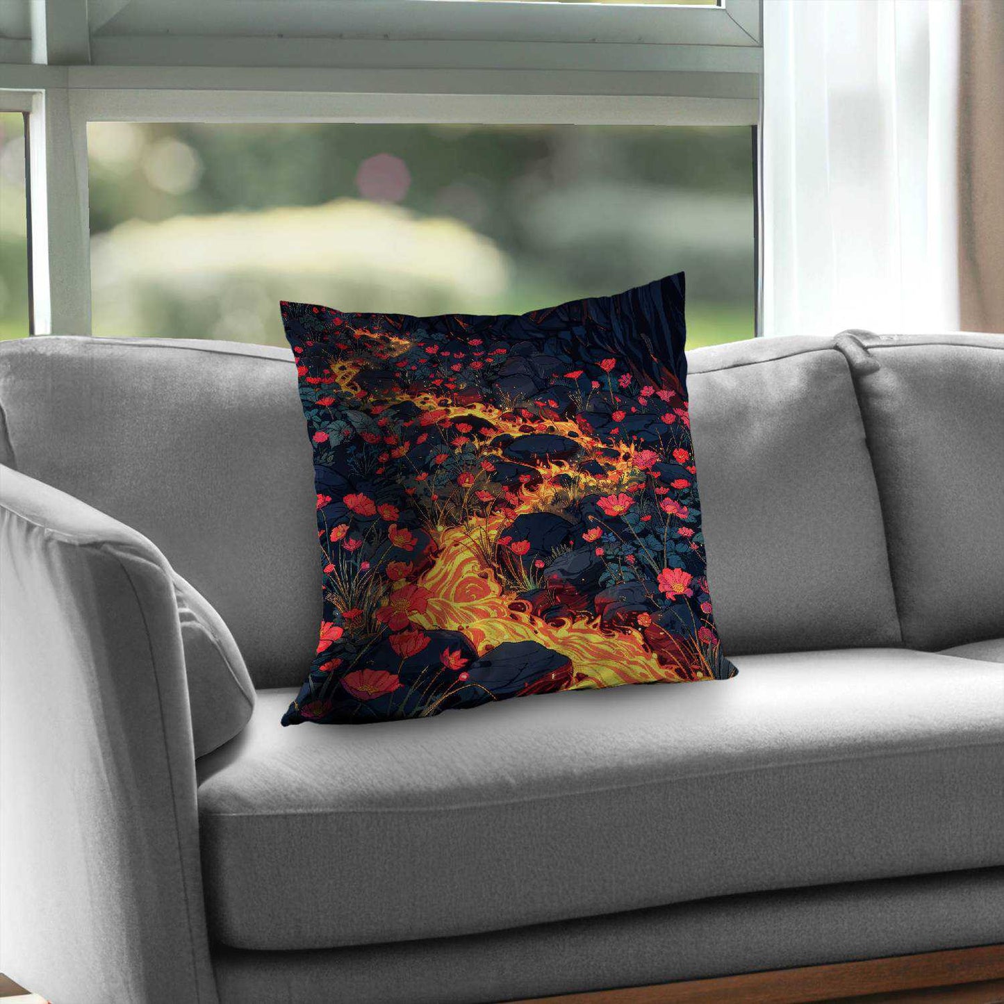Dodging Nature Poly Twill Throw Pillow | Home Decor Accent