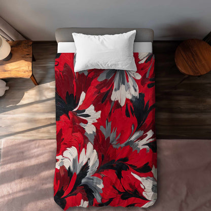 Housse de couette Red Flow | Linge de lit élégant pour la maison