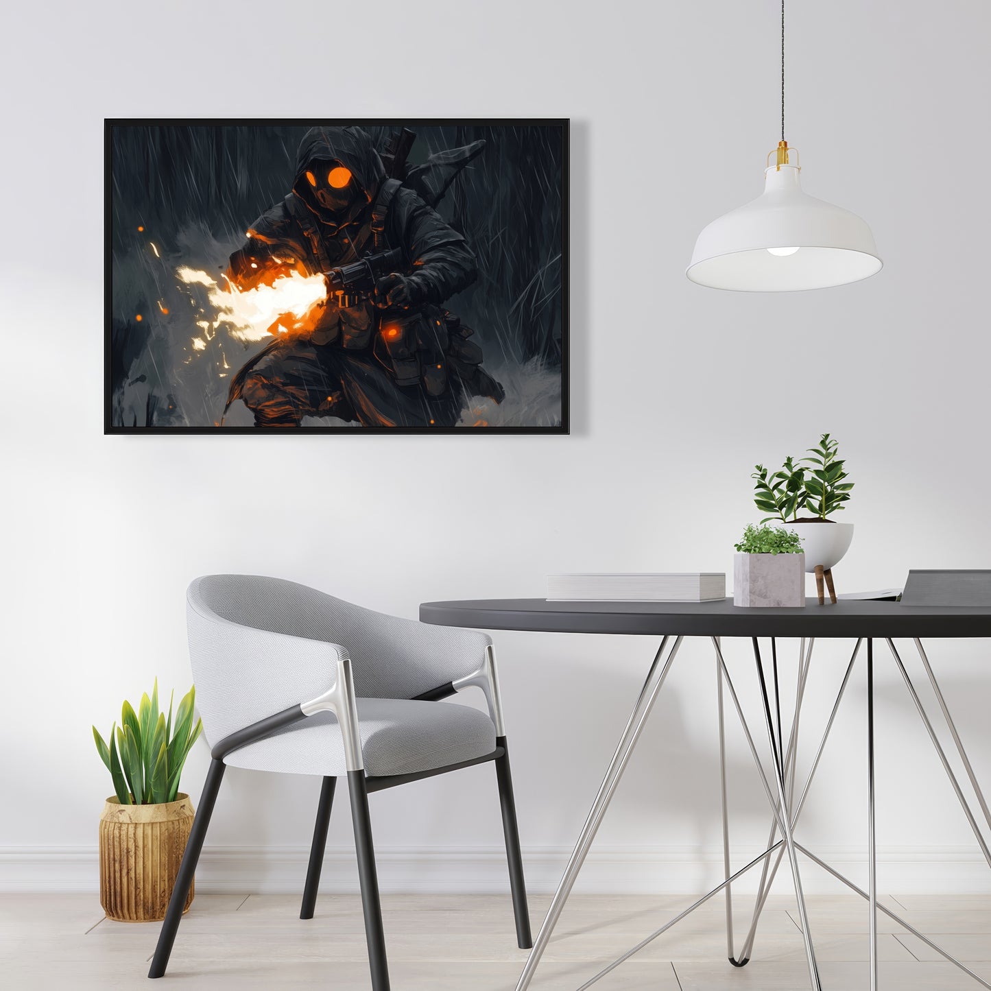Scorch - 24"x24" Framed canvas