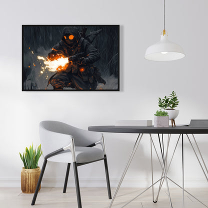 Scorch - 24"x24" Framed canvas