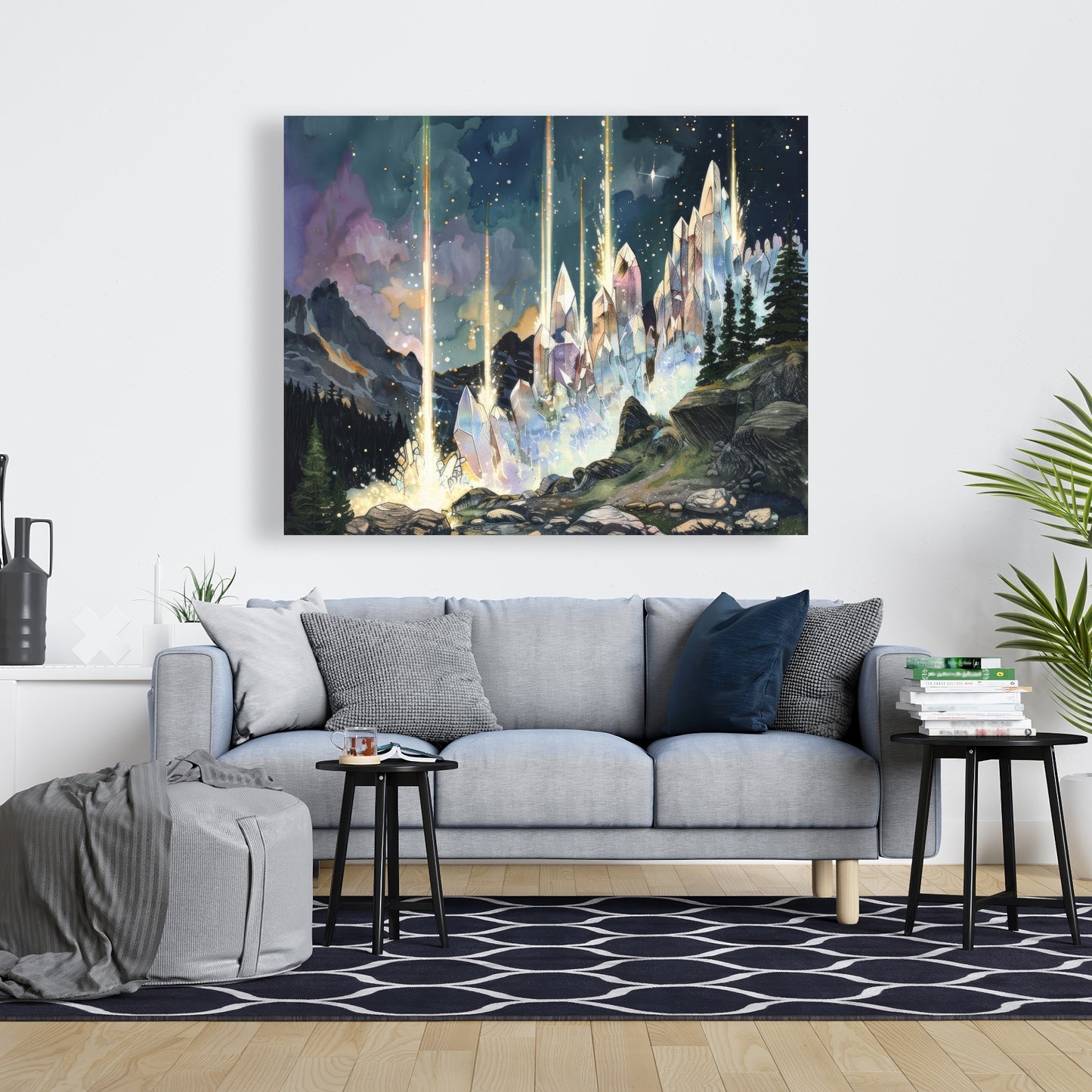Magical beams - 32"x32" Canvas