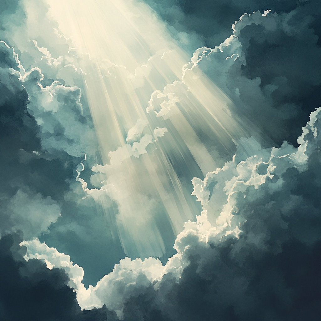 Beam of Light Blue Round Outdoor Area Rug for Home Decor