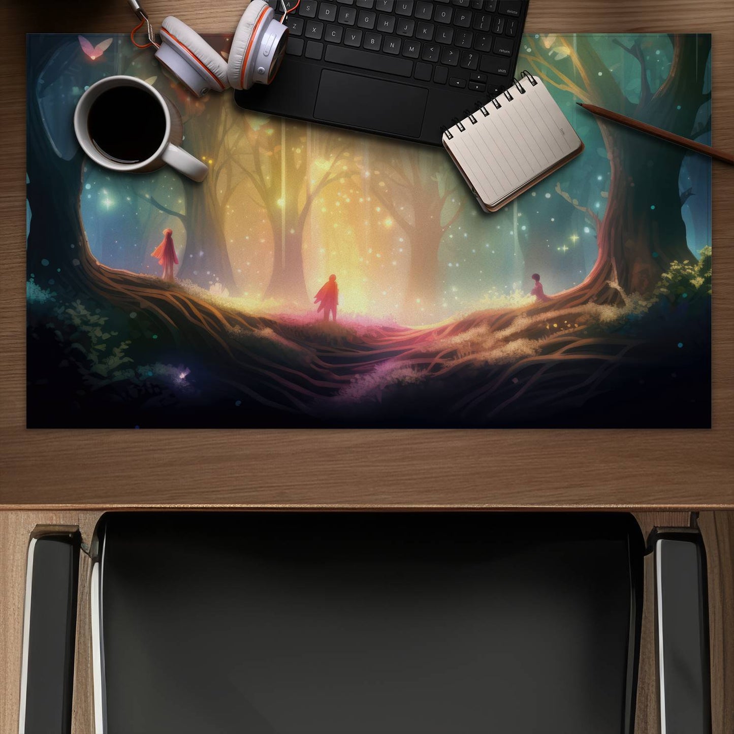 A dream come true - Black desk mat for stylish home decor