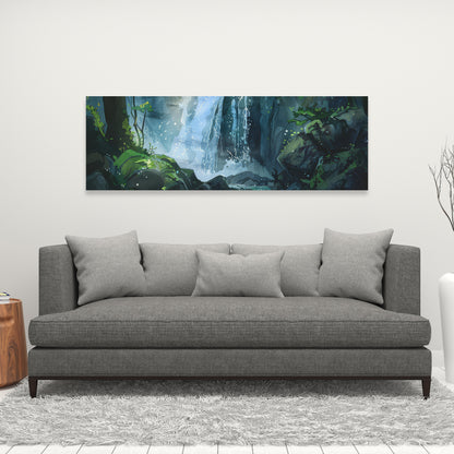 Sleeping Fall - Blue Canvas Home Decor | Elegant Wall Art
