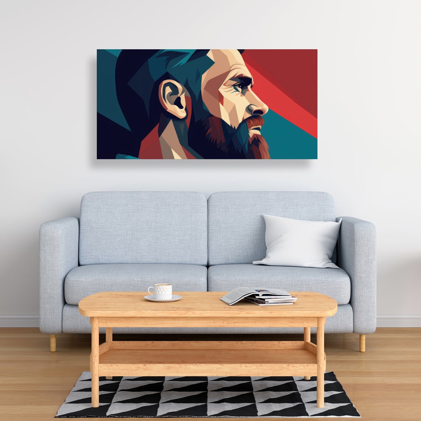 Courageous - Red Canvas Art for Stylish Home Decor