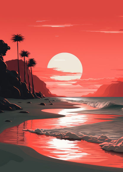 Blood Sun Coral Bath Mat | Stylish Home Decor Accent