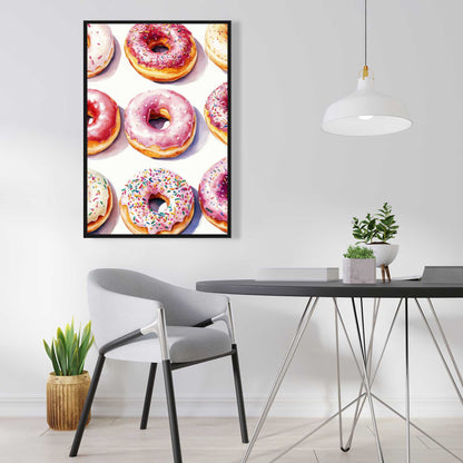 Yummy Beige Framed Canvas - Elegant Home Decor Piece