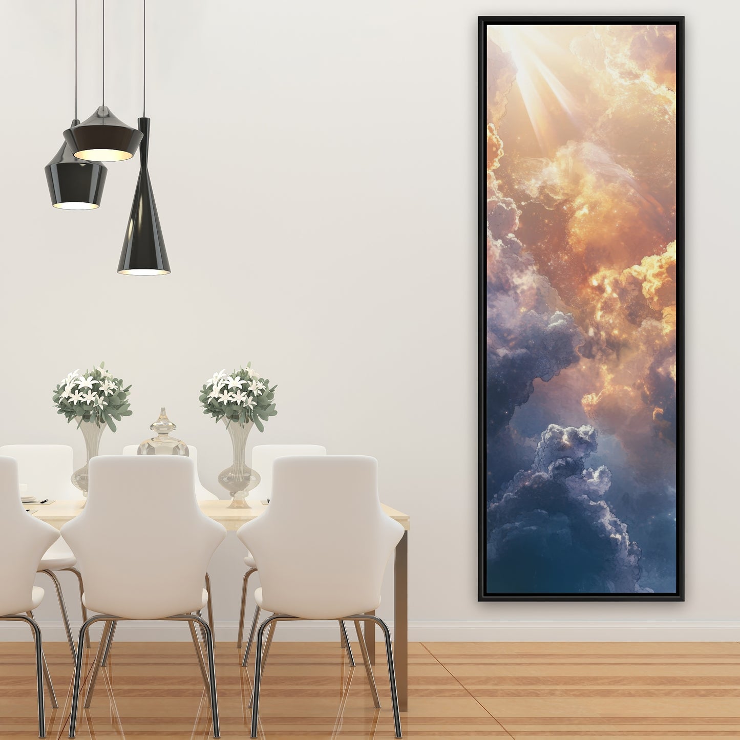 Piercing light - 36"x36" Framed canvas