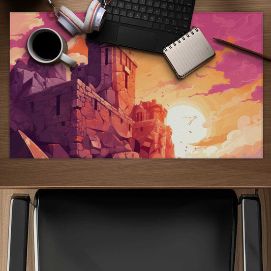 The Setting Rampart - White Gaming Mat for Home Decor