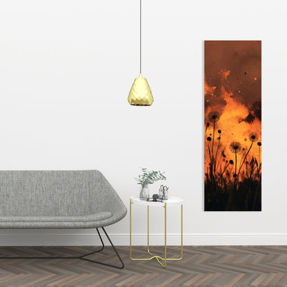 Ablaze - Black Canvas Home Decor for Modern Elegance