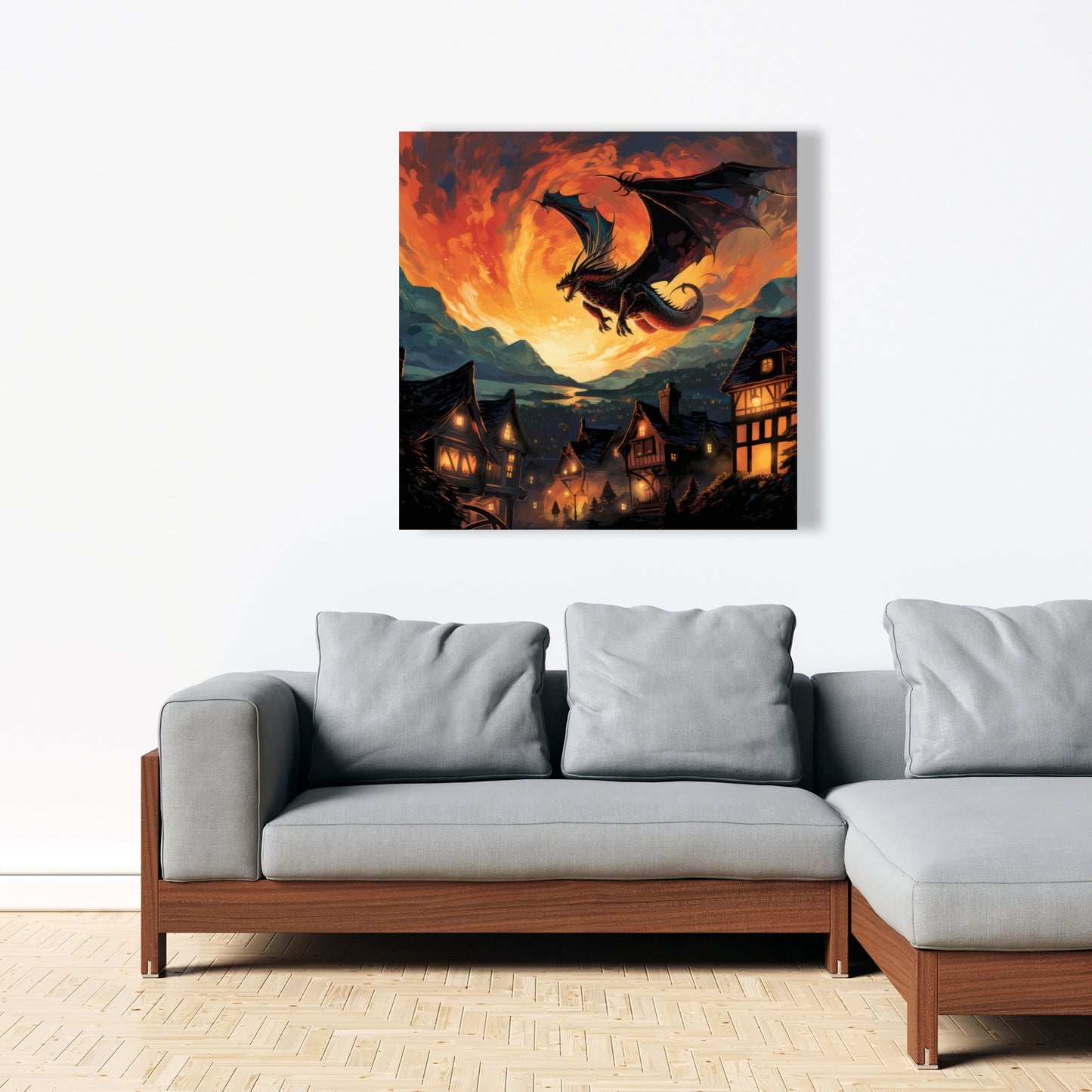 Hope for Mercy - Orange Canvas Home Decor | Vibrant Art Piece