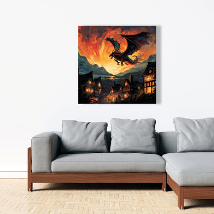 Hope for Mercy - Orange Canvas Home Decor | Vibrant Art Piece