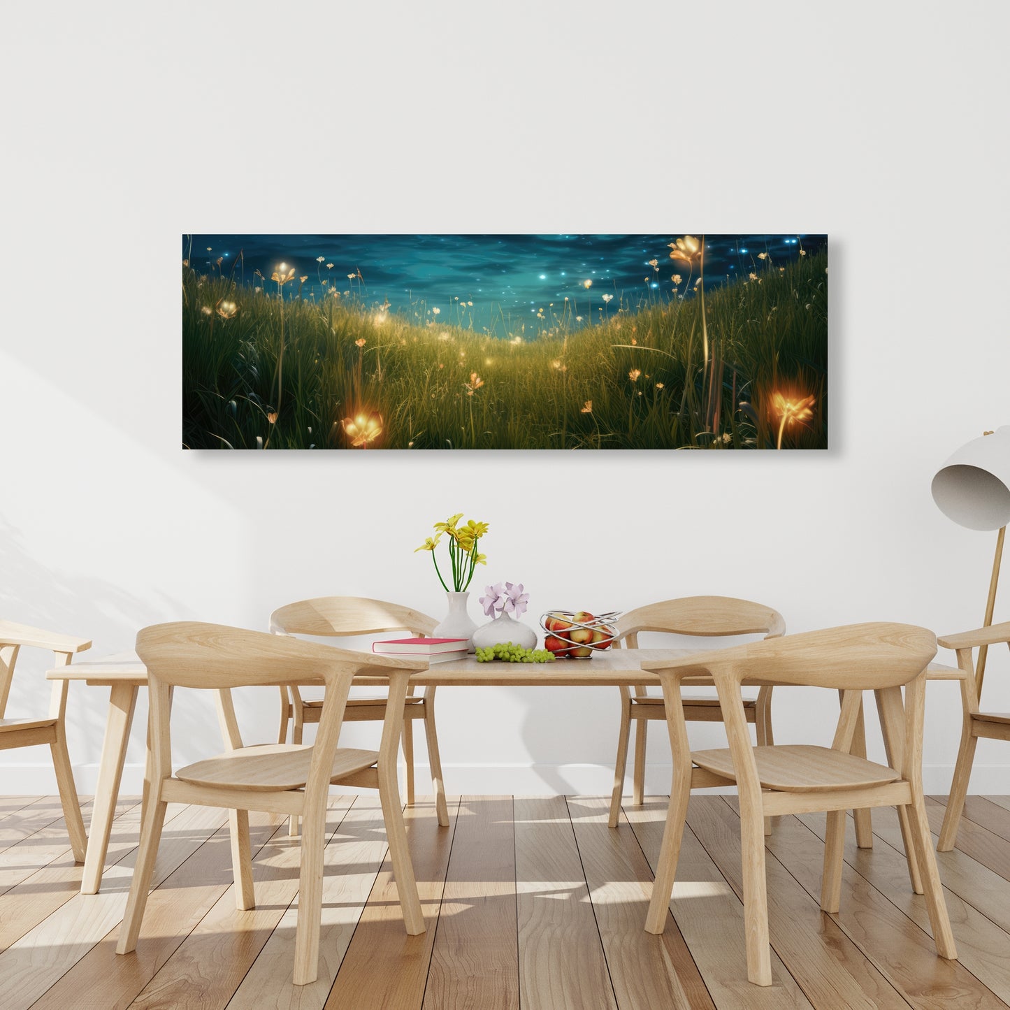 The Night Sky - Orange Canvas Home Decor | Modern Wall Art