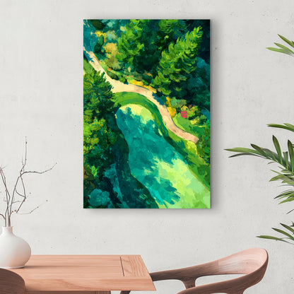 Peaceful course - 32"x32" Canvas