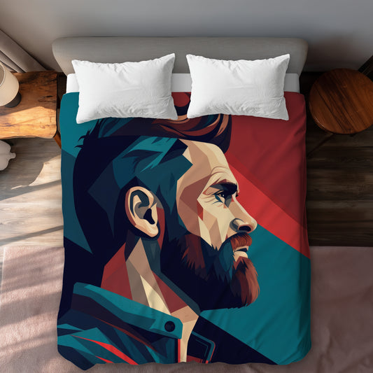 Courageous Turquoise Duvet Cover | Stylish Home Decor