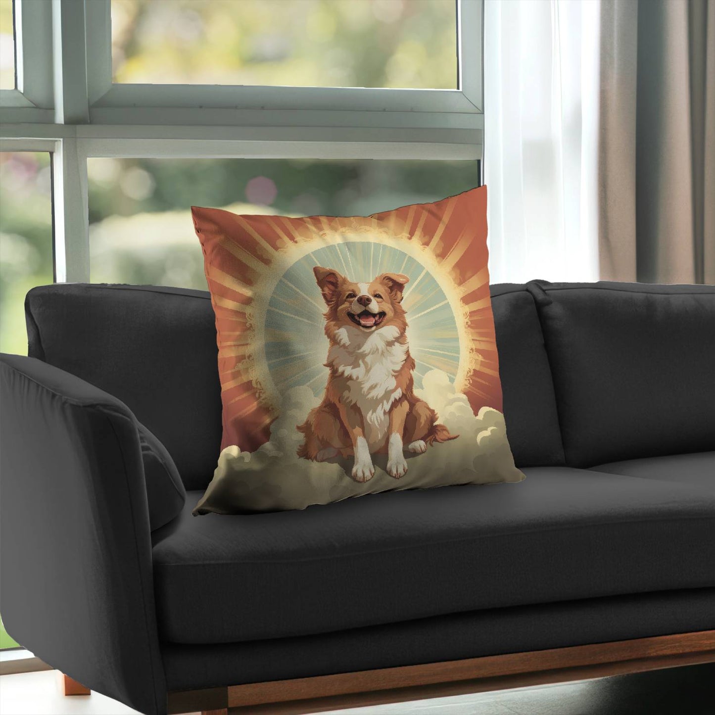 Pats and smiles - Throw pillow - Print on demand