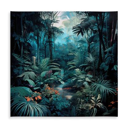Deep in the jungle - Orange Indoor/Outdoor Tablecloth | Decor