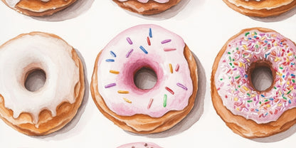 Donuts Desk Mat - Stylish Home Decor for Your Workspace