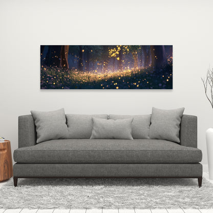 Glowing leaves - 32"x32" Canvas