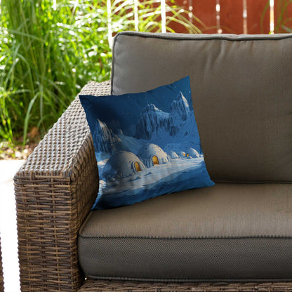 Ice Cold Yellow Poly Twill Throw Pillow Insert | Home Decor