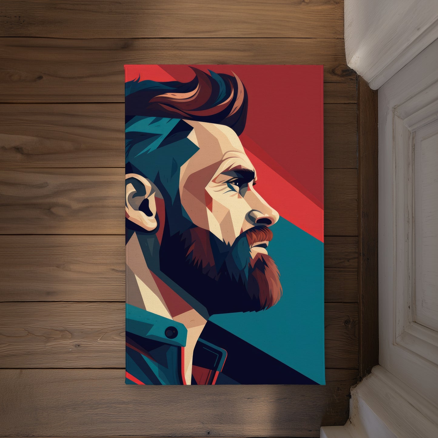 Courageous Turquoise Indoor Outdoor Door Mat | Home Decor