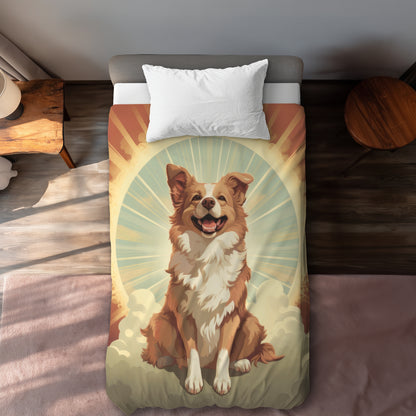 Pats and Smiles Beige Duvet Cover | Elegant Home Decor