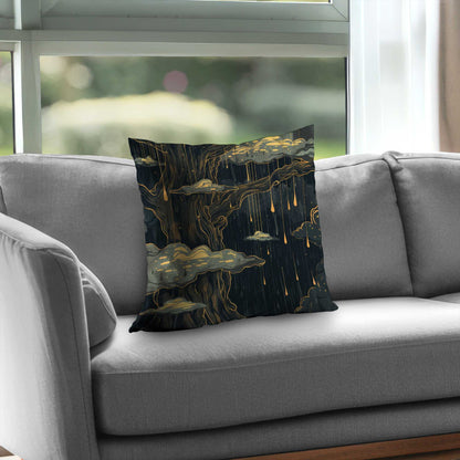 Goopy Black Poly Twill Throw Pillow Insert for Home Decor